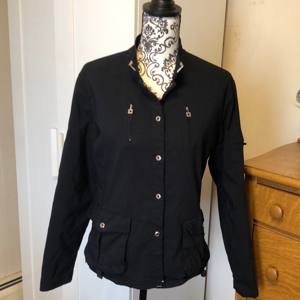 Jamie Sadock Black Jacket with Metal details Size L - Picture 1 of 14